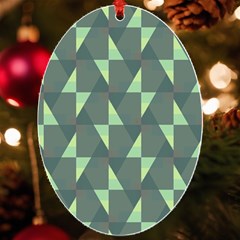 Texture Triangle Uv Print Acrylic Ornament Oval