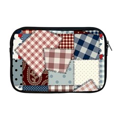 Cloth Patches Texture Macro, Patches Of Cloth Apple Macbook Pro 17  Zipper Case