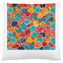Floral And Leaves Pattern 16  Baby Flannel Cushion Case (two Sides)