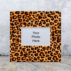 Giraffe Texture, Close-up, Giraffe Skin Texture White Box Photo Frame 4  X 6 