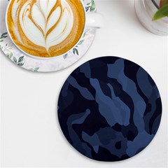 Purple Camo Uv Print Round Tile Coaster