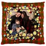 Personalized Photo Christmas Light Large Cushion Case  Large Cushion Case (Two Sides) Front