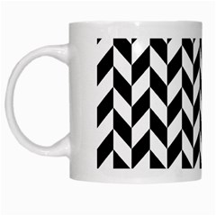 Black And White Pattern White Mug