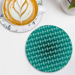 Peaceful Japanese Kanji Design Uv Print Round Tile Coaster