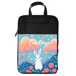 Personalized Name Any Text Rabbit Animal Foldable Shoe Storage Bag Foldable Shoe Storage Bag Front