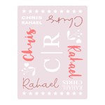 Personalized Name Wedding Family Love Two Sides Premium Plush Fleece Blanket (Mini) 35 x27  Blanket Front