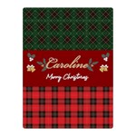 Personalized Christmas Blanket Two Sides Premium Plush Fleece Blanket (Mini) 35 x27  Blanket Front