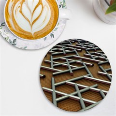 0118 F Expression Of Structure Large Uv Print Round Tile Coaster