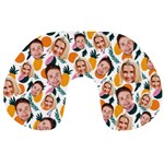 Personalized Couple Many Faces Pineapple Hawaii Travel Neck Pillow Travel Neck Pillow Front