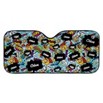 Personalized Name Any Text Comics Style Car Windshield Sunshade Car Windshield Sunshade Front