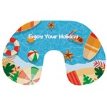 Personalized My Love Name Many Holiday Travel Neck Pillow Travel Neck Pillow Back