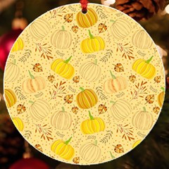 Pumpkins Autumn Fall Harvest Uv Print Acrylic Ornament Round