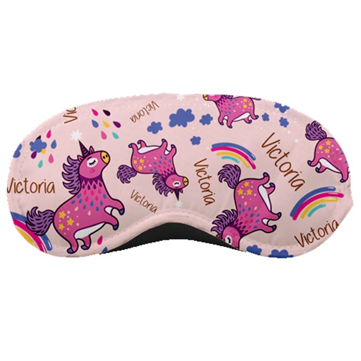 Personalized Name Any Text Unicorn Sleep Mask Sleep Mask