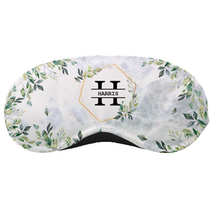 Personalized Initial Name Marble Sleep Mask Sleep Mask