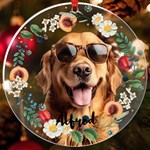 Personalized Photo Pet Face Cut UV Print Acrylic Ornament UV Print Acrylic Ornament Round Front