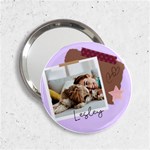 Personalized Photo Any Text Polaroid Style Handbag Mirror 2.25  Handbag Mirror Front