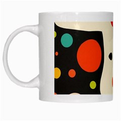 Geometric Design White Mug