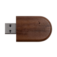Colorful City Life Horizontal Seamless Pattern Urban City Wood Oval Usb Flash Drive