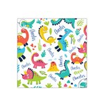 Personalized Dinosaur Name Any Text Satin Bandana Scarf 22  x 22  Front