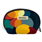 Personalized Color Pattern Name Any Text Accessory Pouch (Large) Front