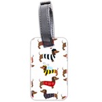 Cute Dog Pattern Luggage Tag (two sides) Front