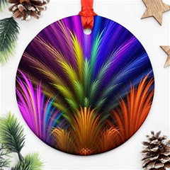 Abstract Colors - , Abstract Colors Round Ornament (two Sides)