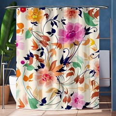 Abstract Floral Background Shower Curtain 60  X 72  (medium) 