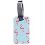 Summer Flamingo Luggage Tag (two sides) Back