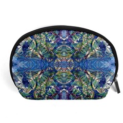 Blue Arabesque Accessory Pouch (large)