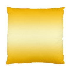 Amber Orange To Cream Yellow Bilinear Gradient Standard Cushion Case (one Side)