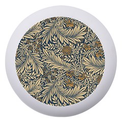 Brown Vintage Background Vintage Floral Pattern, Brown Dento Box With Mirror