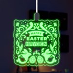 Custom Happy Easter Name Any Text LED Acrylic Ornament Front