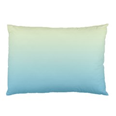 Cream Yellow To Baby Blue Linear Gradient Pillow Case