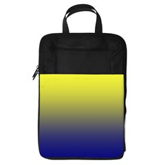 Electric Yellow To Navy Blue Linear Gradient Foldable Shoe Storage Bag