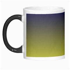 Navy Blue To Electric Yellow Linear Gradient Morph Mug