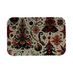 Christmas Tree Snow Open Lid Metal Box (silver)  