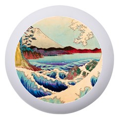 Wave Japanese Mount Fuji Ocean Dento Box With Mirror