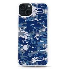 Blue, Camouflage, Cool, Navy, New, Pattern Iphone 15 Tpu Uv Print Case