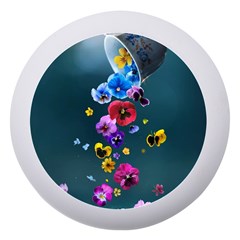 Falling Flowers, Art, Coffee Cup Dento Box With Mirror