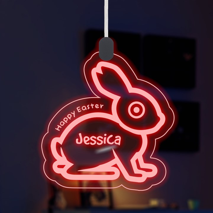 Easter Rabbit LED Acrylic Ornament