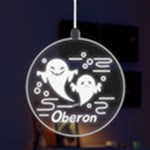 Halloween Ghost LED Acrylic Ornament Front