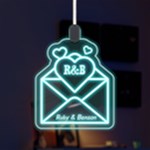 Happy Valentine Letter LED Acrylic Ornament Front