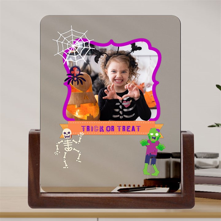Personalized Photo Frankenstein Acrylic UV Print 6  Tabletop Frame Acrylic UV Print 6  Tabletop Frame (U-Shape)