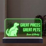 Personalized Pets Any Text LED Acrylic Message Display Front