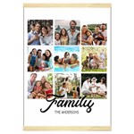 Personalized 9 Photos Family Name Hanging Canvas Print Hanging Canvas Prints 16  x 22  Front