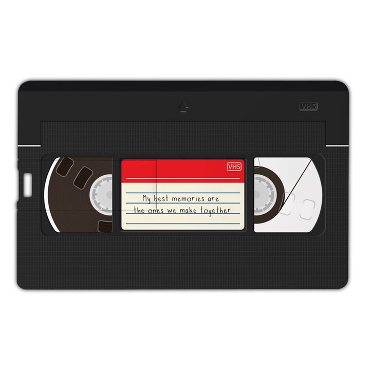 Personalized Name Any Text Vidoeo Tape Best Memories Name Card Style USB Flash Drive Name Card Style USB Flash Drive