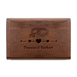 Personalized Wedding Rings Name Wood Oval USB Flash Drive Wood Oval USB Flash Drive Box