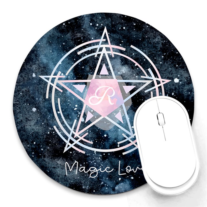 Personalized Magic Name Round Mousepad Round Mousepad