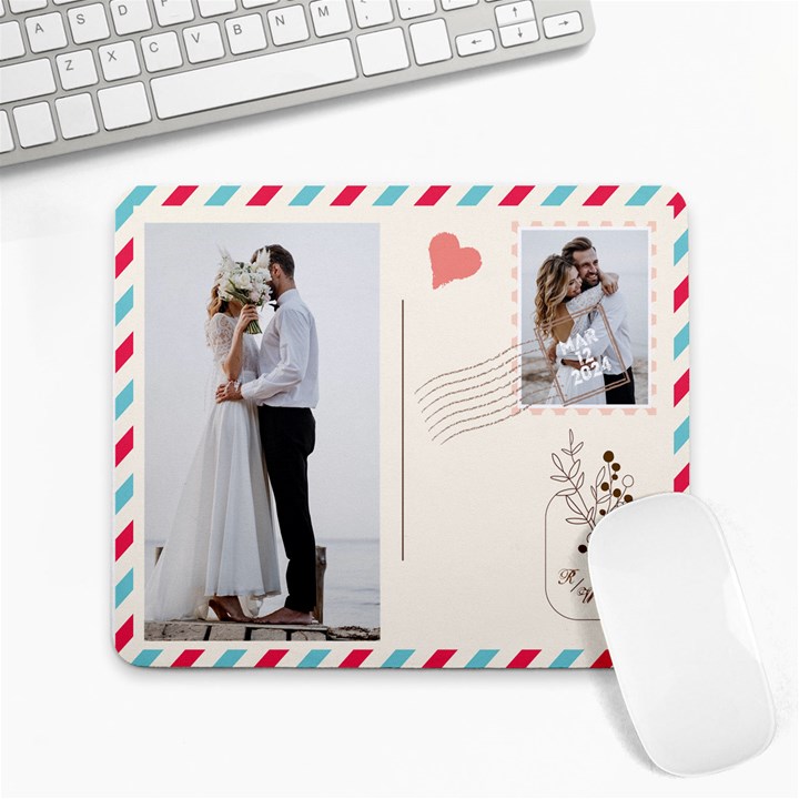 Postcard Photo Name Mousepad Collage Mousepad