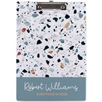 Marble Name Acrylic Clipboard A4 Acrylic Clipboard Front